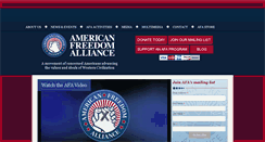 Desktop Screenshot of americanfreedomalliance.org